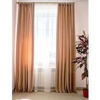 Комплект штор Decoretto Бархат светлый БСП-K59 2x2.6 м (персиковый, 2 шт)