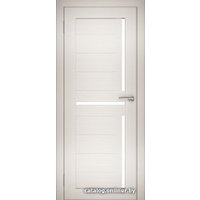 Межкомнатная дверь Юни Амати 18 60x200 (эшвайт/матовое стекло)