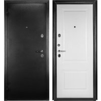 Металлическая дверь Guard Классика MG60 87х205 левая (черное серебро/белый ясень)