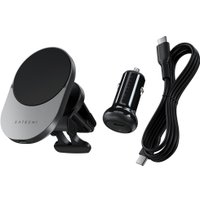 Держатель для смартфона Satechi Qi2 Wireless Car Charger 15W (серый космос)
