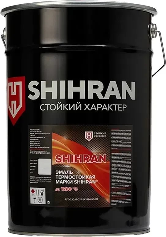 Эмаль Shihran Термостойкая до 900C (20 кг, черный)