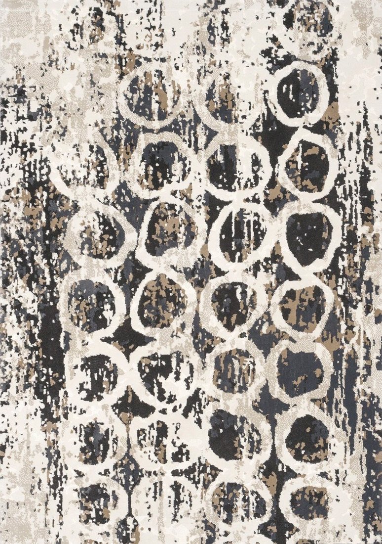 

Ковер для жилой комнаты Sintelon Boho 43WMW 120x170 (бежевый/серый)