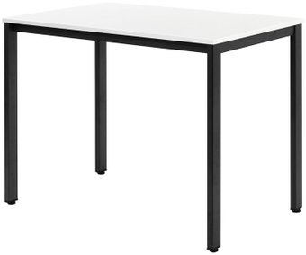 Кухонный стол Millwood Сеул Л 100x60x75 (белый/металл черный)