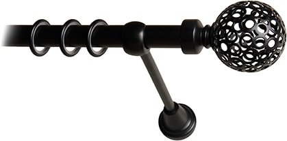 

Карниз для штор Lm Decor Ажур (черный мат, гладкая, 3м 25мм, 1 ряд)
