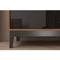 Тумба НК-Мебель Brass KM-2 (черный глянец)