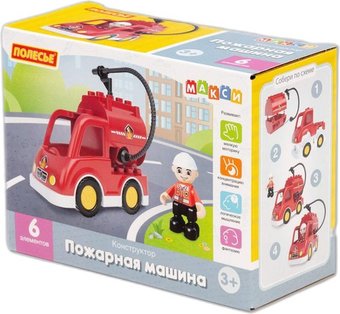 Конструктор Полесье Макси Пожарная машина 10821