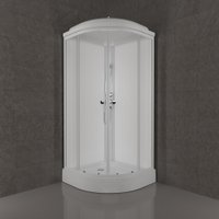 Душевая кабина Saniteco SNT-88 90х90 (белый/прозрачное стекло) в Бресте