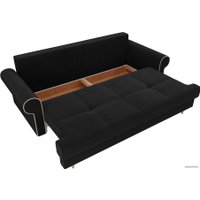 Диван Лига диванов Сплин 101678 (велюр, черный)