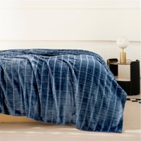 Плед Karven Фланель Евро PL016 CUTTING v4/Blue