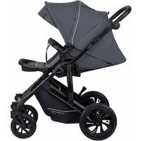 Универсальная коляска Indigo Coin (3 в 1, темно-серый)