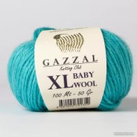 Пряжа для вязания Gazzal Baby Wool XL 832 50 г 100 м (лазурь)