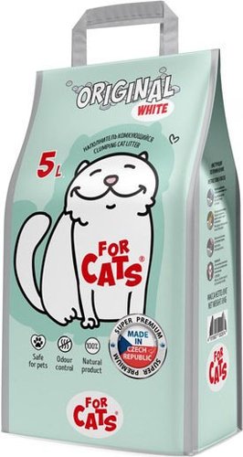 Наполнитель для туалета For Cats Original White (без запаха) 5 л