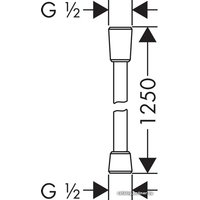 Душевой шланг Hansgrohe Comfortflex 28167000
