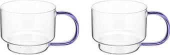 Набор кружек Liberty Jones Orb LJ0000368 (2шт, прозрачный/фиолетовый)