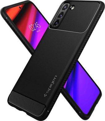 Чехол для телефона Spigen Rugged Armor для Galaxy S21 ACS02421 (черный матовый)