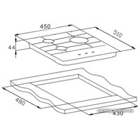 Варочная панель Weissgauff HGG 451 BFH