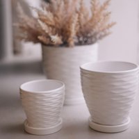 Вазон Вещицы Эллипс Fdtc4 (белый)