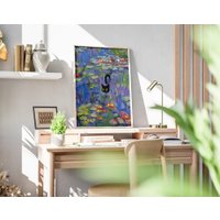 Картина по номерам PaintLine Клод Моне. Лилии с котенком PL-00259