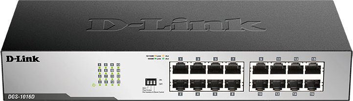 

Неуправляемый коммутатор D-Link DGS-1016D/I2A