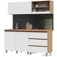 Готовая кухня Стендмебель Хелен 1.7 (белый/дуб крафт золотой) в Гомеле