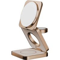 Беспроводное зарядное Momax Q2.Mag 3-in-1 UD31L2 (золотистый)