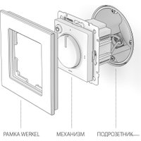 Терморегулятор Werkel W1151108 a051624 (черный матовый)