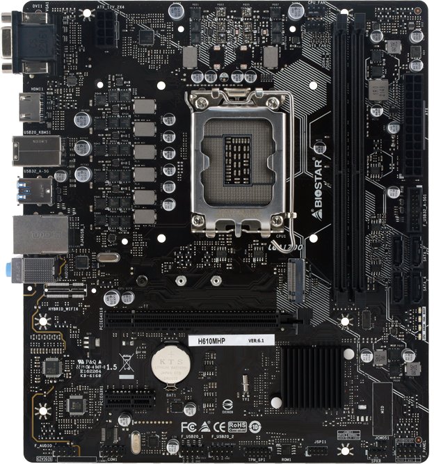 

Материнская плата BIOSTAR H610MHP Ver. 6.1