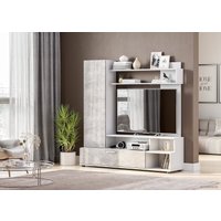 Стенка NN мебель МГС 9 (белый/цемент светлый)