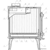 Свободностоящая печь-камин Prometall Маэстро в Лиде