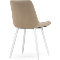 Стул Notta Челси (велюр бежевый/белый)