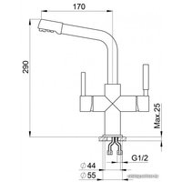 Смеситель Granula 2015 (графит)