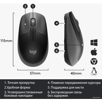 Мышь Logitech M190 (черный/темно-серый)