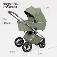 Универсальная коляска Tomix Adele 2 в 1 S760/2 (черный)