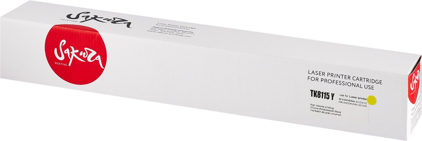 

Картридж Sakura Printing SATK8115Y (аналог TK-8115Y)
