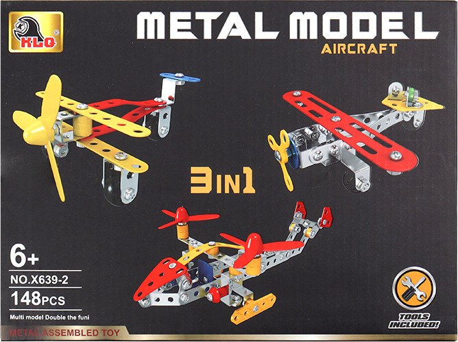 

Металлический конструктор Darvish 3 в1 Metal model SR-T-4790C (148 дет.)