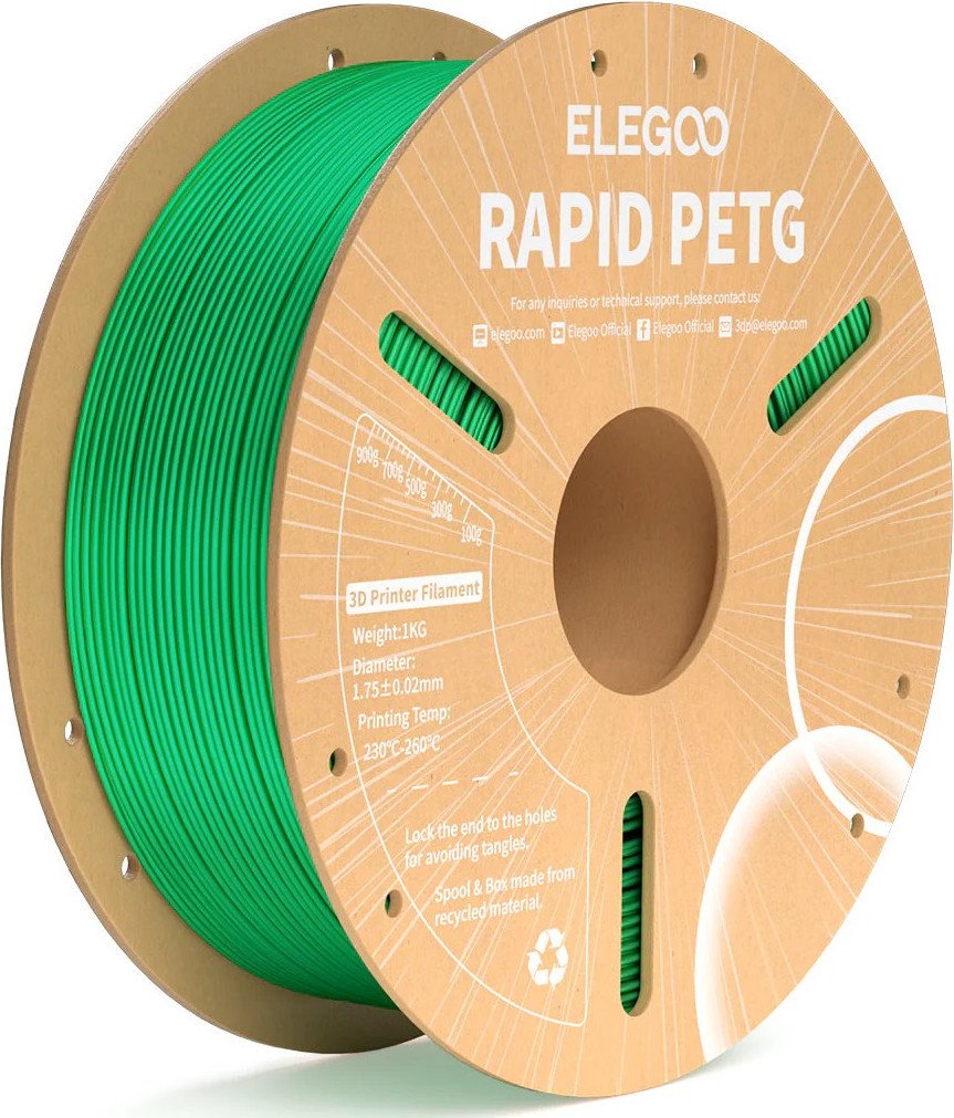 Филамент Elegoo Petg Rapid 50.203.0220 (1кг, зеленый)
