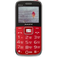 Кнопочный телефон Maxvi B6ds up (красный)