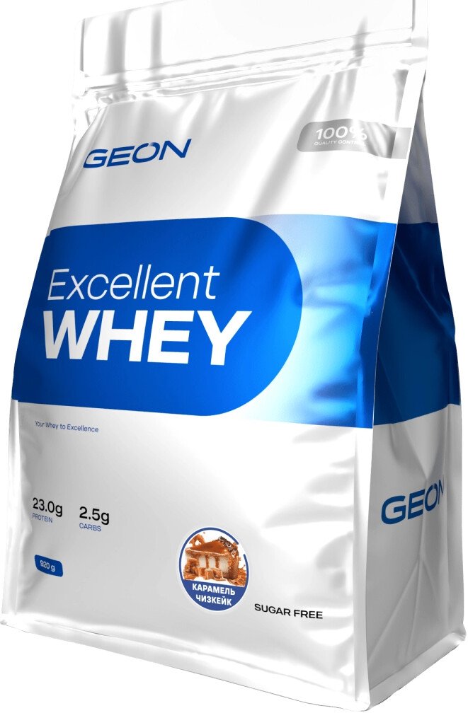 

Протеин сывороточный (концентрат) Geon Excellent Whey (карамель-чизкейк, 920 г)