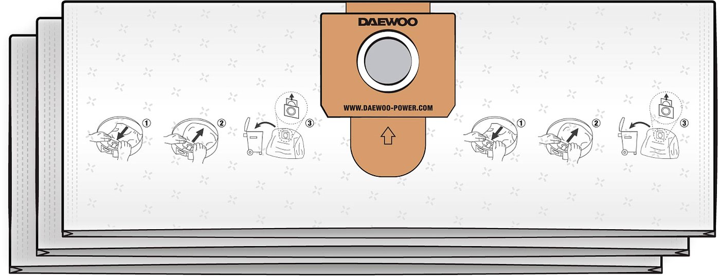 

Фильтр-мешок Daewoo Power DAVC 20TBH (3 шт)