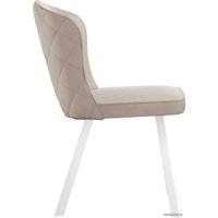 Стул DikLine 219 поворотный (B03 бежевый/ножки белые)