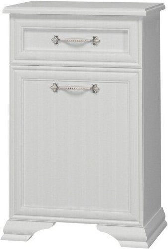 Тумба Bravo Мебель Тумба Грация 1 дв 1 ящ (белый-белый)