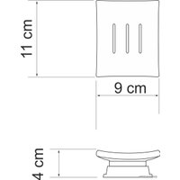 Мыльница Wasserkraft Amper K-5429Nickel