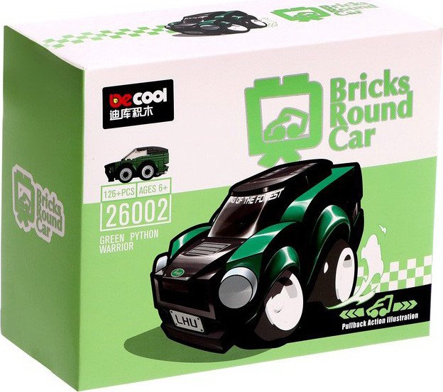 

Конструктор Decool Bricks Round Car 26002 Спорткар