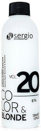 

Окислитель Sergio Professional Color&Blonde 20Vol 6% 150 мл