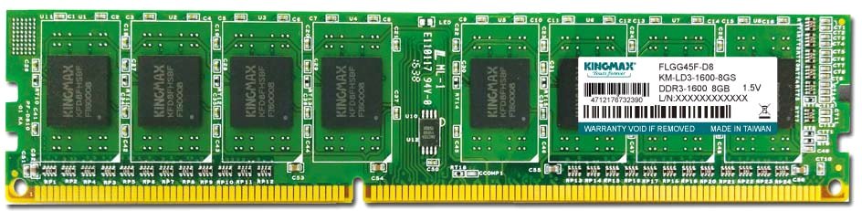 

Оперативная память Kingmax 8GB DDR3 PC3-12800 KM-LD3-1600-8GS