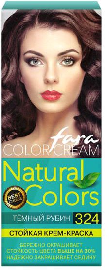 

Крем-краска Fara Natural Colors 324 темный рубин 50 мл