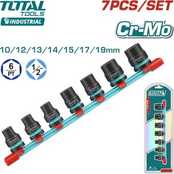 Набор головок слесарных Total THKISD12073