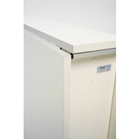 Стол-книга Stoloff Мечта 2960x850 (белый, опоры вкручиваемые, углы закругленные с роликами и ручками)