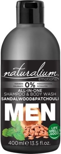 

Naturalium Гель для душа Men All-in-One Сандаловое дерево пачули 400 мл