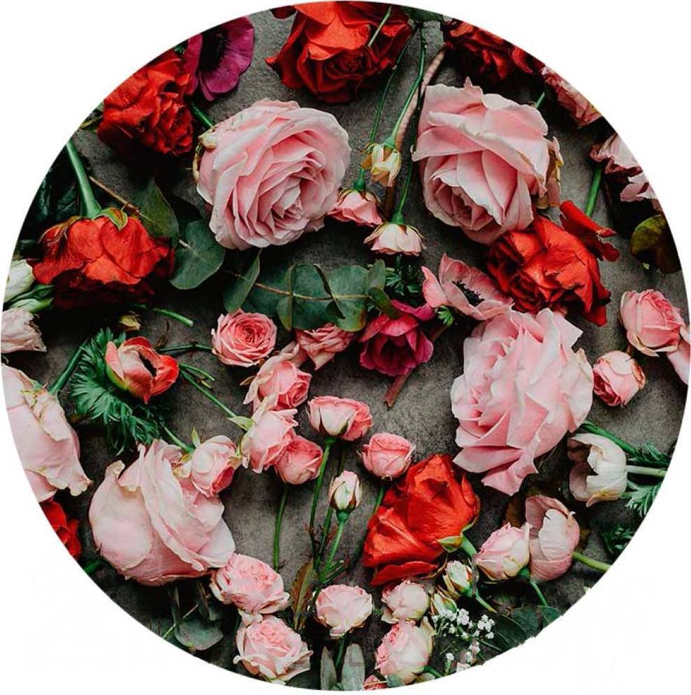 

Картина на стекле Stamprint Робкая нежность AR009 круг (70x70)